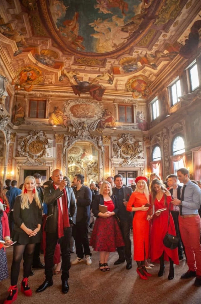 The magnificent Palazzo Zenobio ballroom